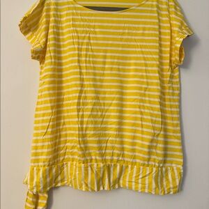 Yellow/White Striped Brooks Bothers Top